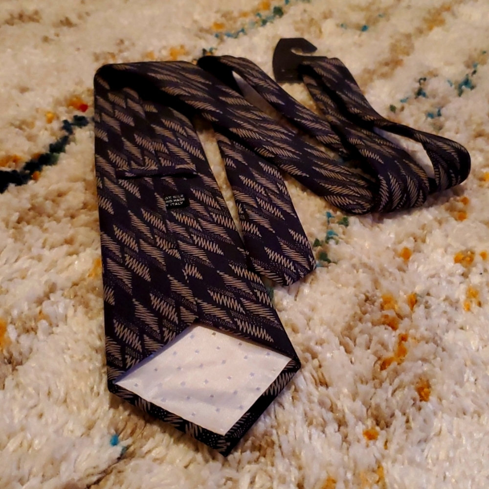 BUNDLE and SAVE !! Anton's Gentlemen's Apparel, 100% Silk, Black and Tan Necktie